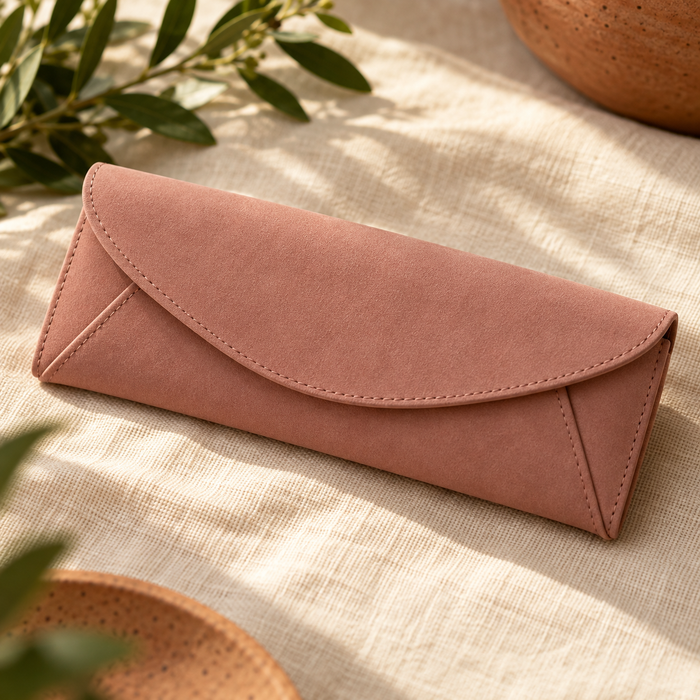 Rose Envelope Eyeglass Case — AI-generated design illustration